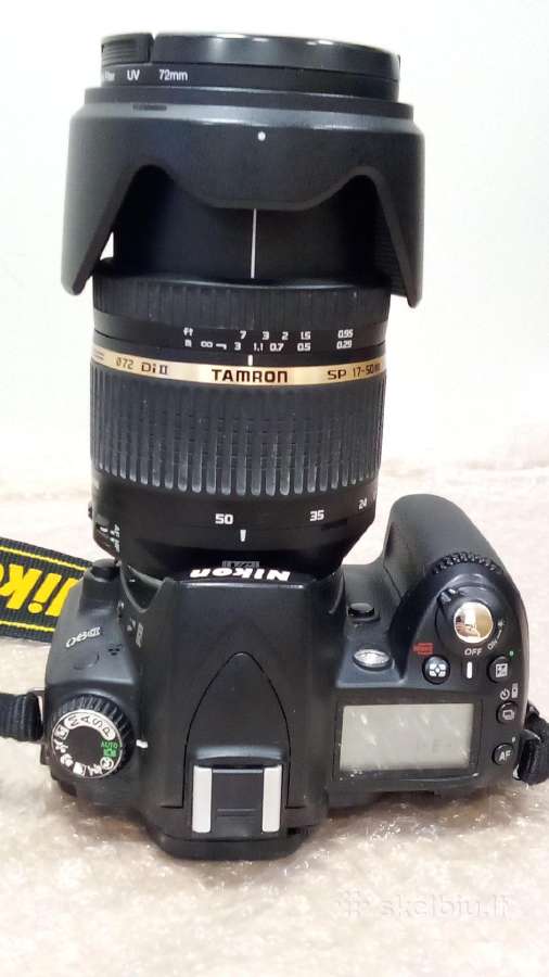 Nikon D90 su objektyvu Tamron, garantija - nuotraukos Nr. 4