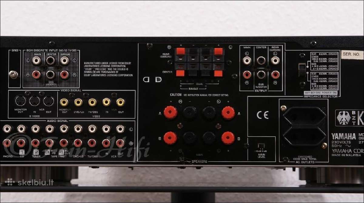 Hi-fi stiprintuvai-resyveriai Yamaha. - nuotraukos Nr. 4