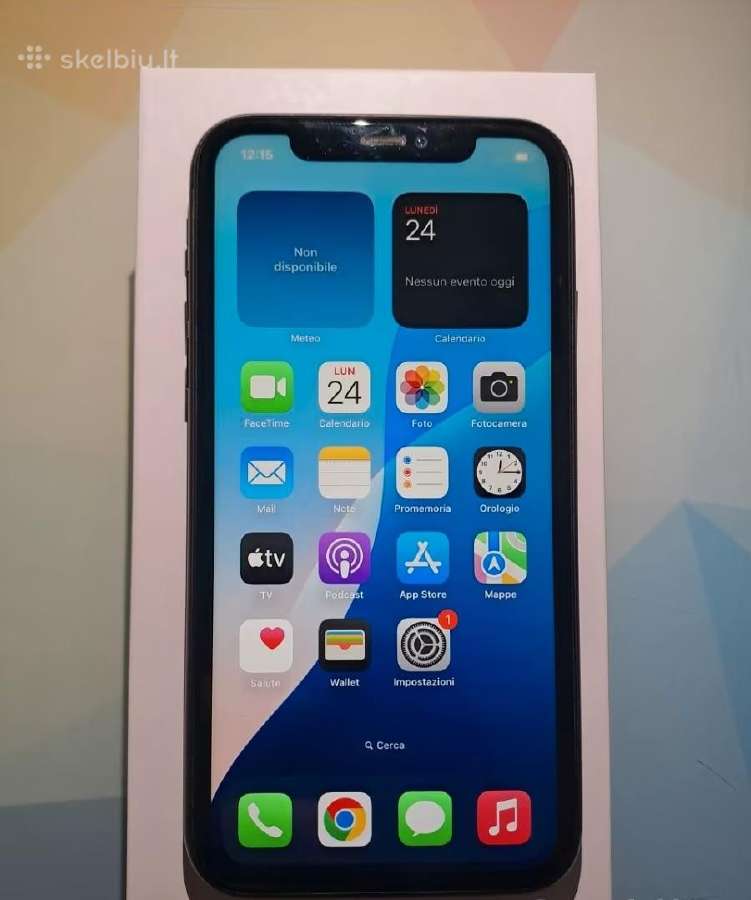 iPhone 11 juodos spalvos 64 GB - nuotraukos Nr. 4