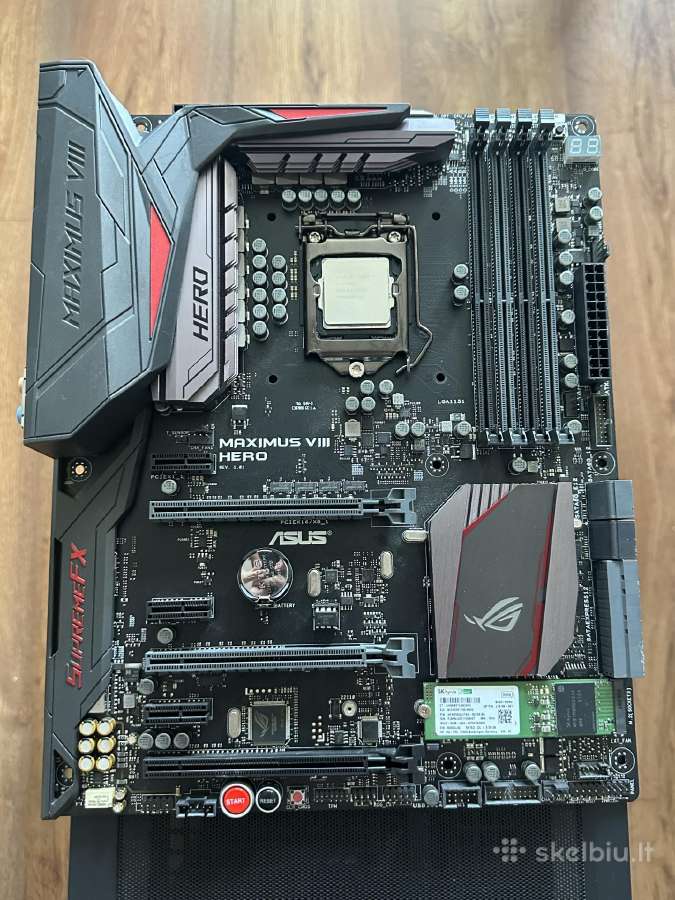 Rog Strix Hero Maximus VIII Lga 1151 - nuotraukos Nr. 2
