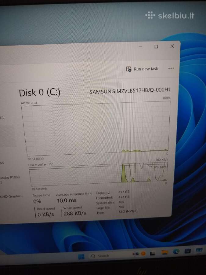 Zbook Studio 15 i7/500/32gb RAM/p2000 - nuotraukos Nr. 4
