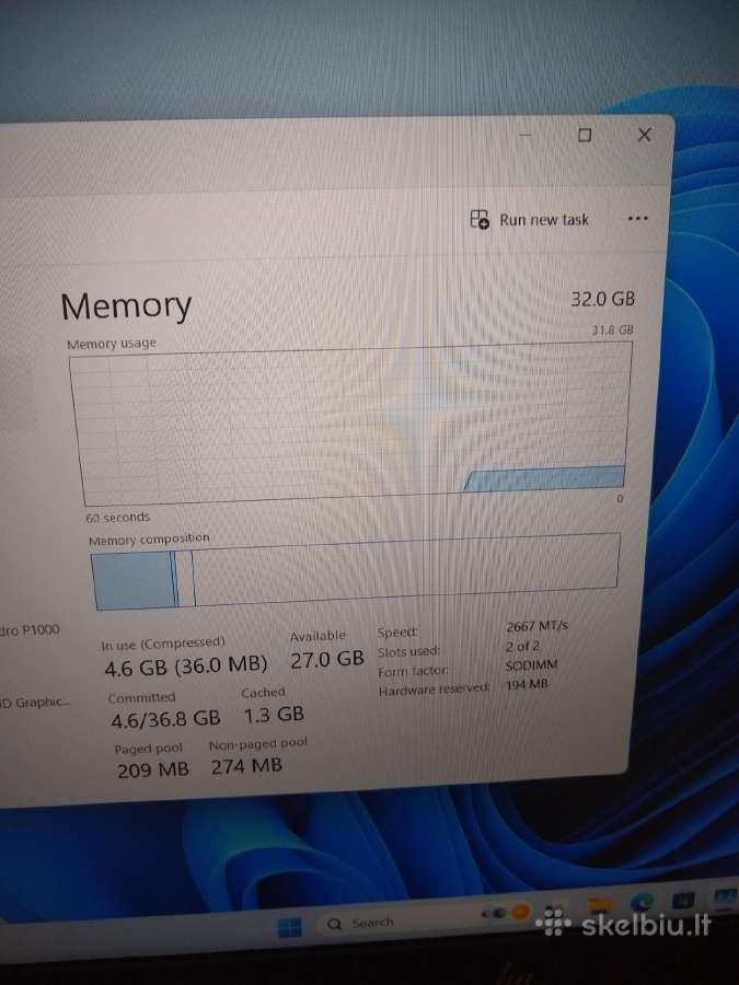 Zbook Studio 15 i7/500/32gb RAM/p2000 - nuotraukos Nr. 5