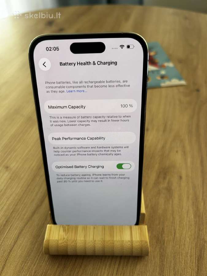 iPhone 14 pro 256gb baterija 100 - nuotraukos Nr. 3