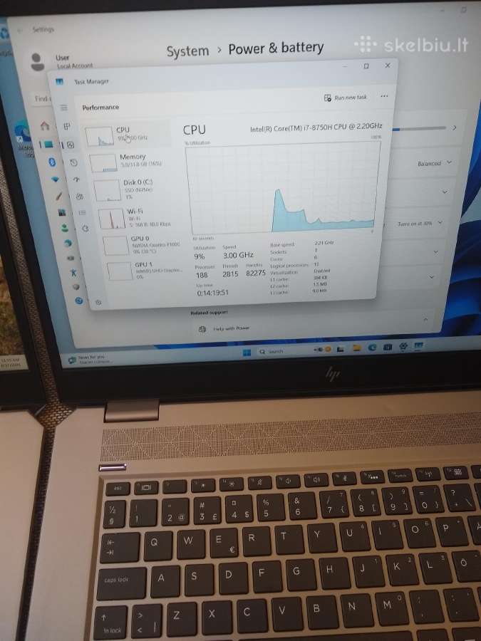 Zbook Studio 15 i7/500/32gb RAM/p2000 - nuotraukos Nr. 7