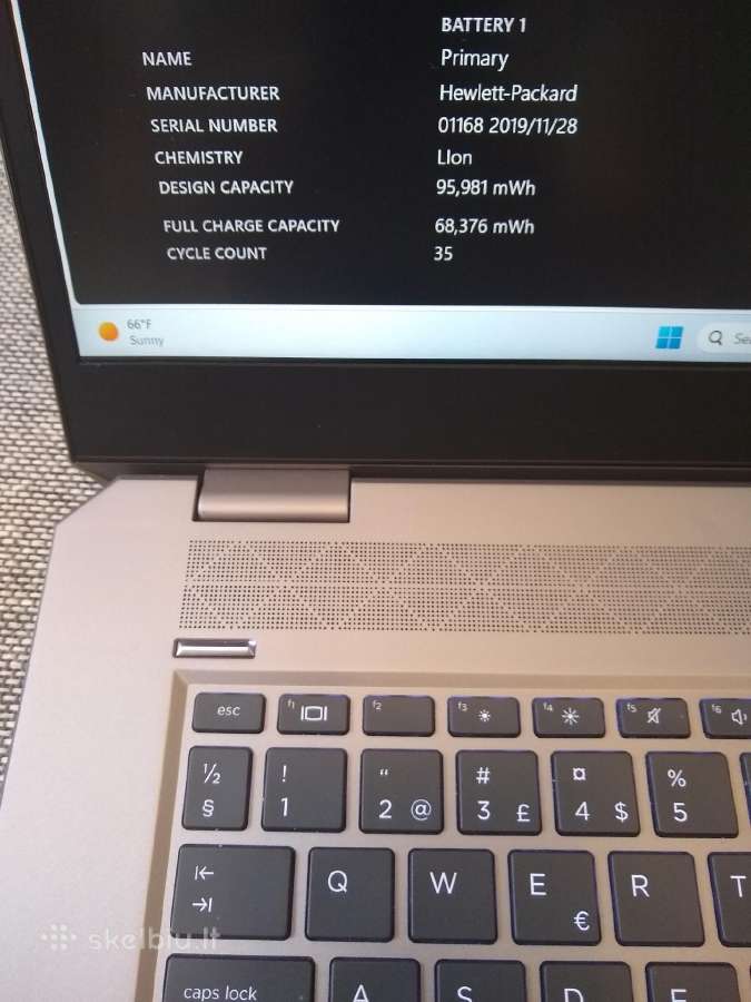 Zbook Studio 15 i7/500/32gb RAM/p2000 - nuotraukos Nr. 10