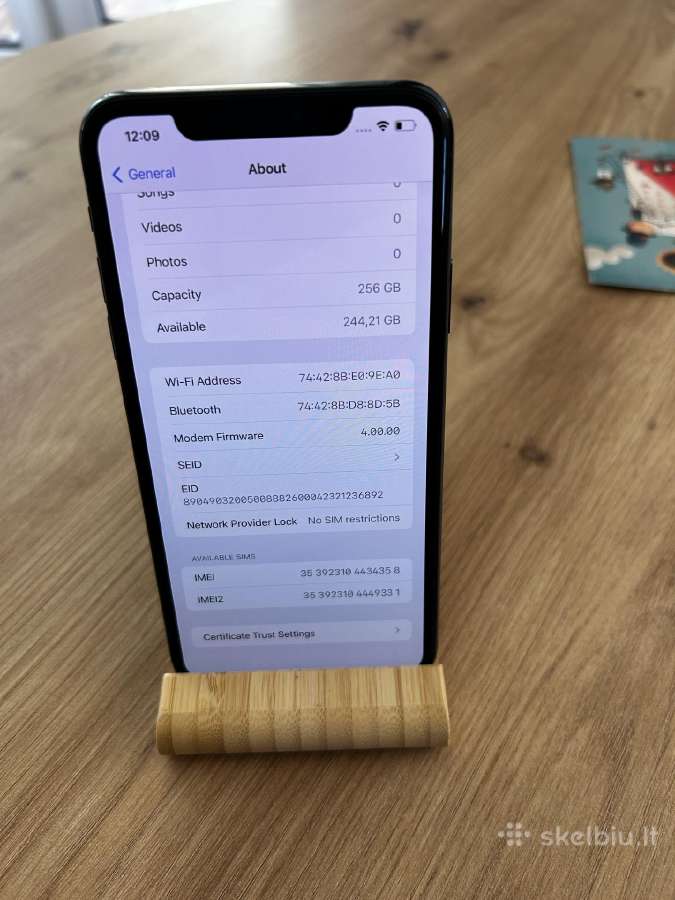 iPhone 11 pro max 256gb tvarkingas - nuotraukos Nr. 4