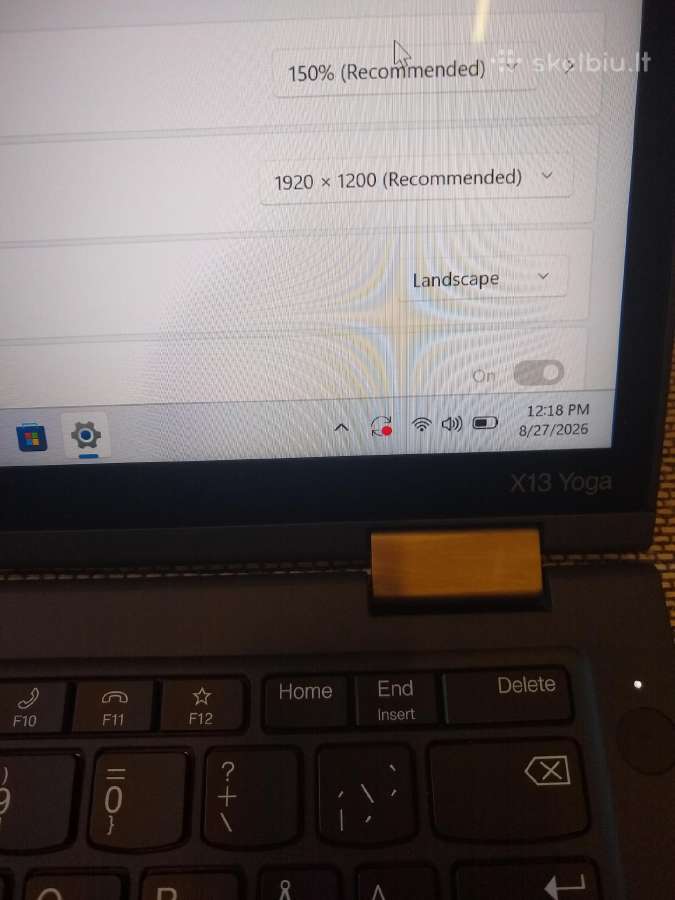 X13 carbon i5-1145/16/500/touch - nuotraukos Nr. 3