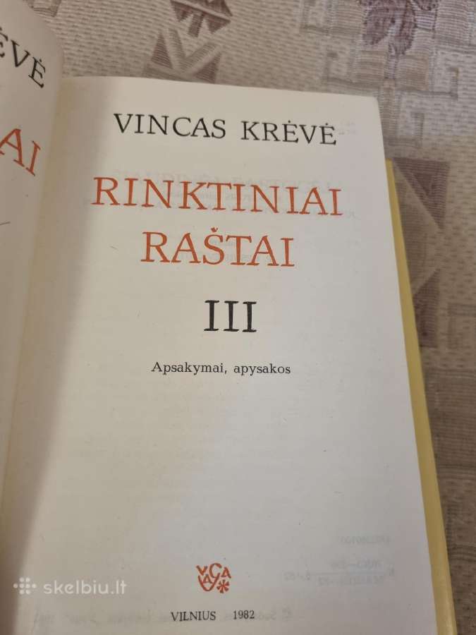 Vicas Krėvė , Rinktiniai raštai 3 knygos - nuotraukos Nr. 5