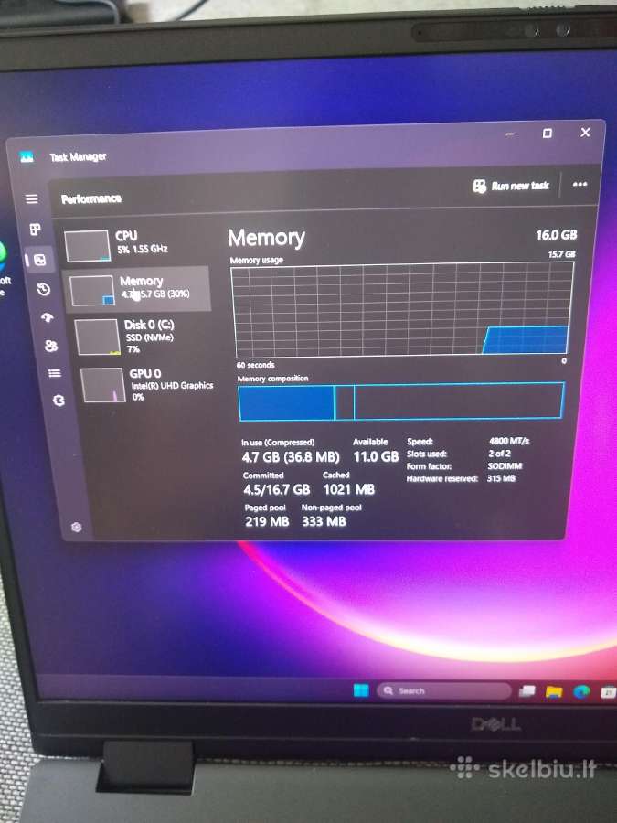 Precision 7670 16"/i9-12950hx 16core - nuotraukos Nr. 3