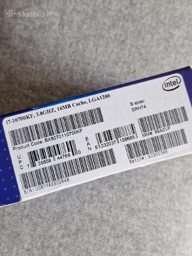 Intel i7 10700kf 3.8ghz cpu unlocked - nuotraukos Nr. 3