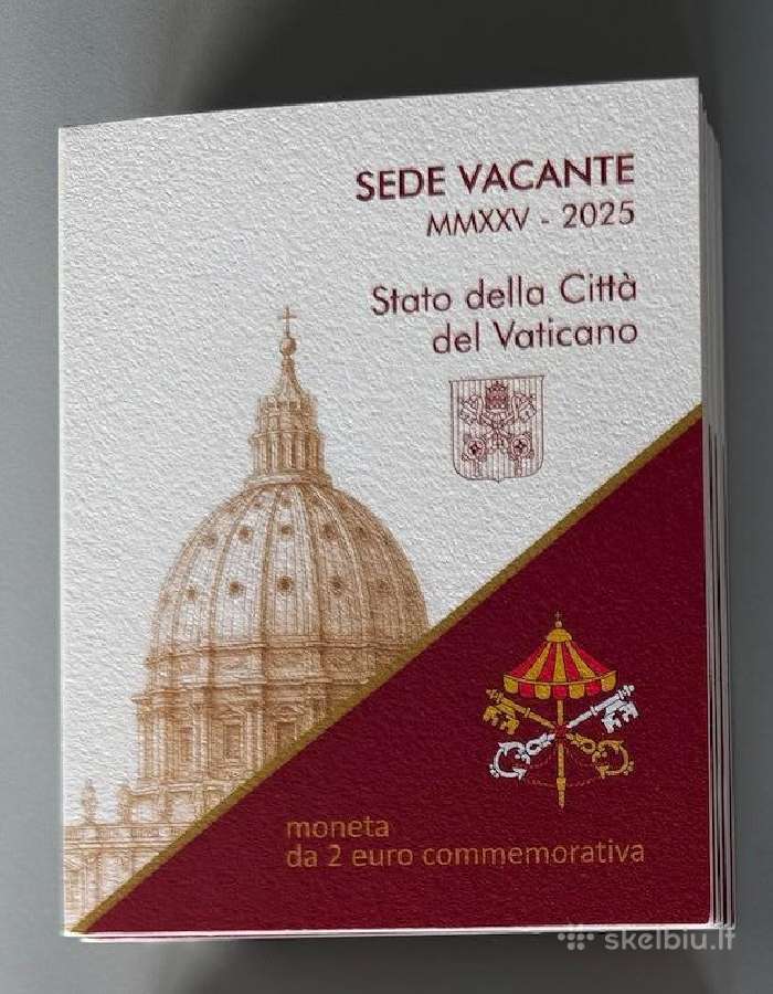 Vatikanas 2eur moneta: 2025 Sede Vacante - nuotraukos Nr. 2