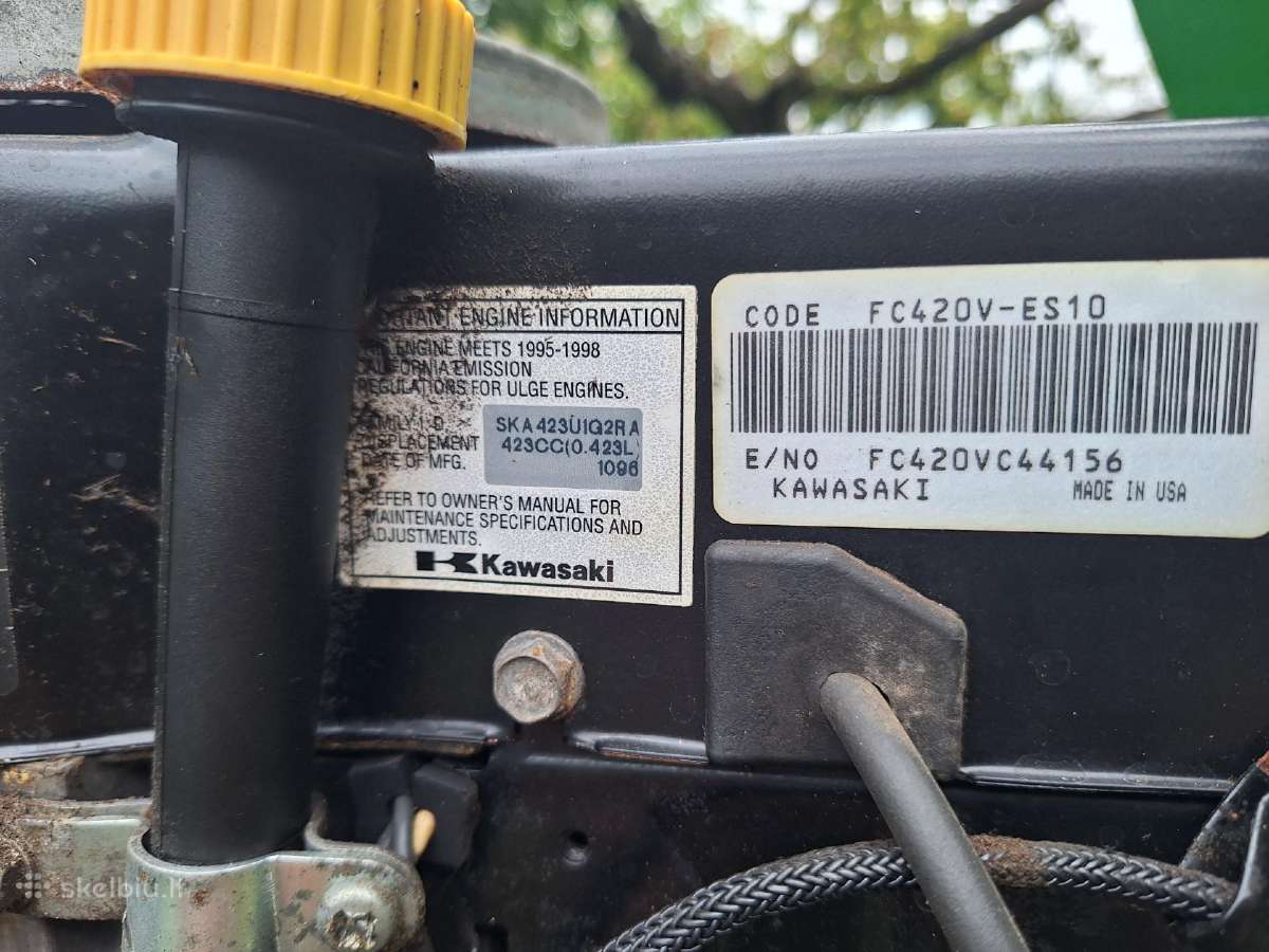 John Deere Lx176 Sodo traktoriukas Kawasaki 14hp - nuotraukos Nr. 16