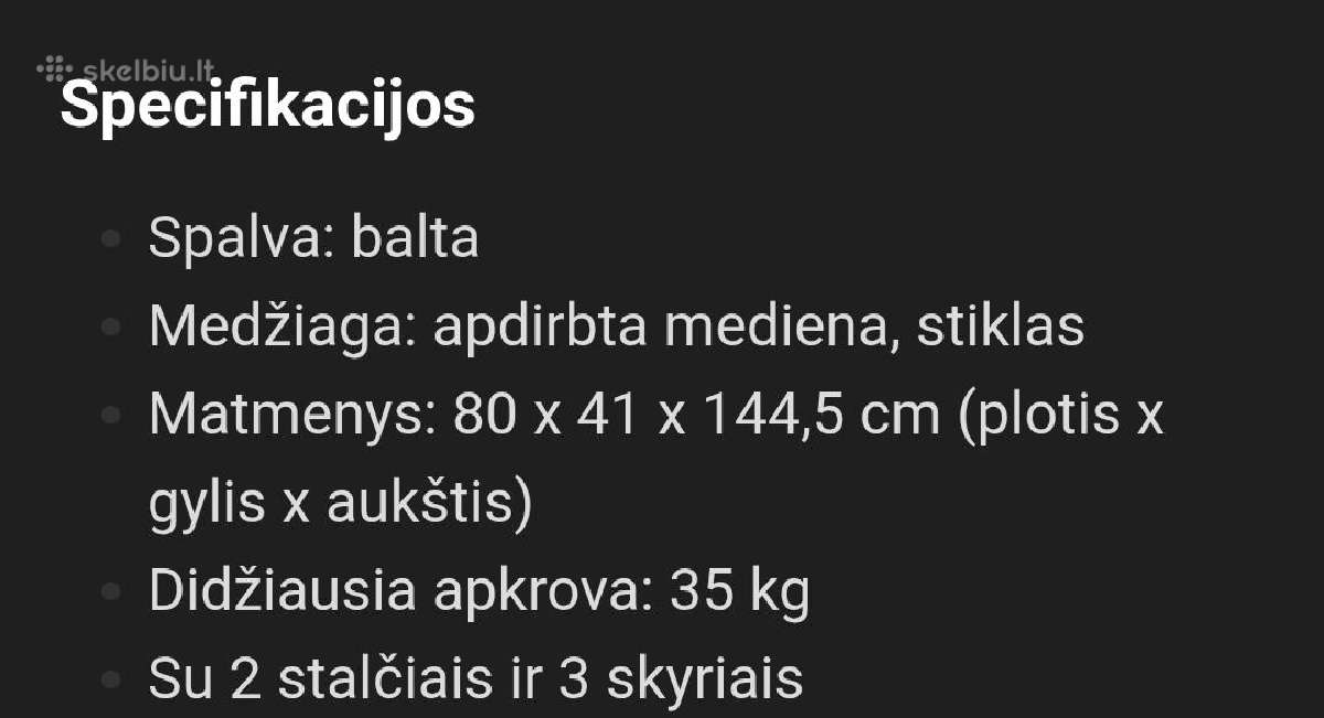 Kosmetinis staliukas - nuotraukos Nr. 7