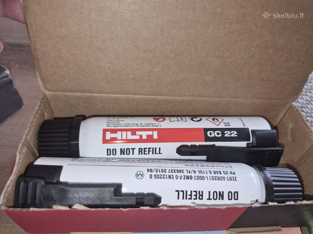 Hilti Gx3 Gc42, Gx120 Gc22 dujų balionėliai - nuotraukos Nr. 4