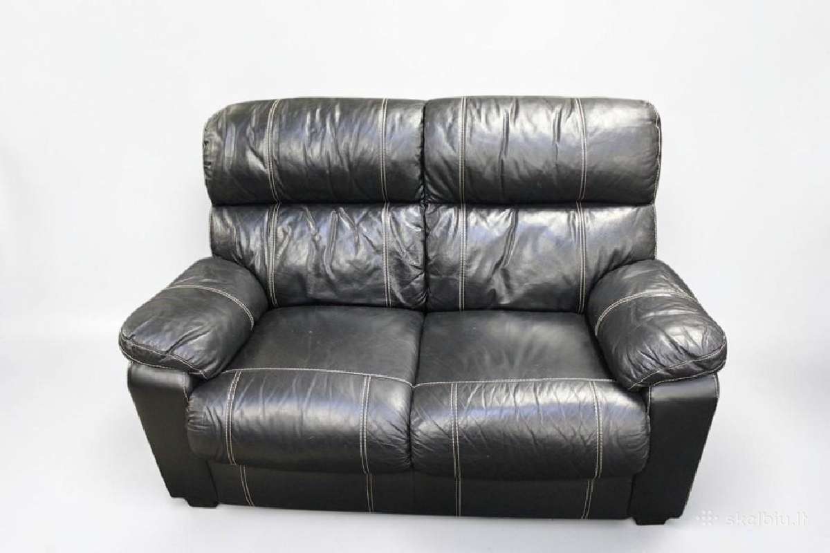 Natūralios odos sofa - nuotraukos Nr. 21