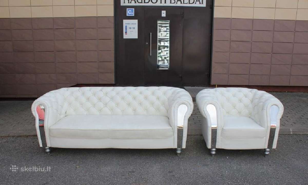 Natūralios odos sofa - nuotraukos Nr. 26