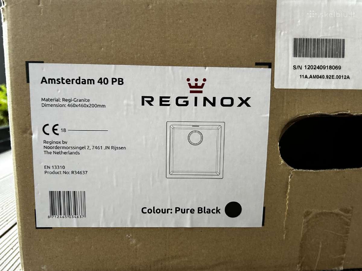 Reginox Amsterdam 40 Pure Black – nauja - nuotraukos Nr. 2