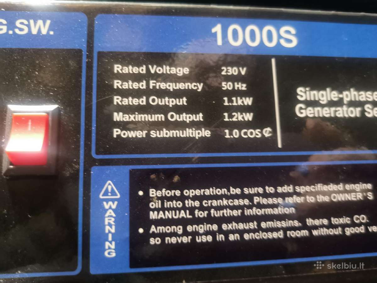 Naujas generatorius 1,2 kw - nuotraukos Nr. 4