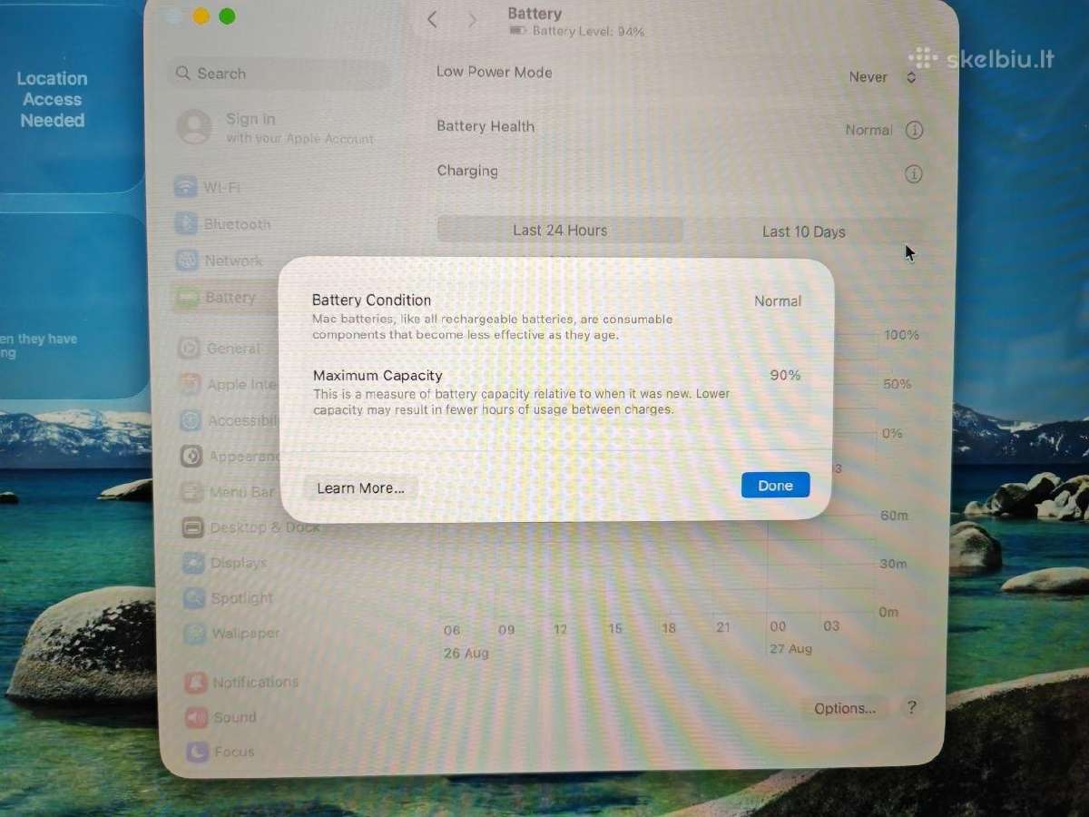 Apple MacBook Air M1 13,3 8ram/258gb - nuotraukos Nr. 4
