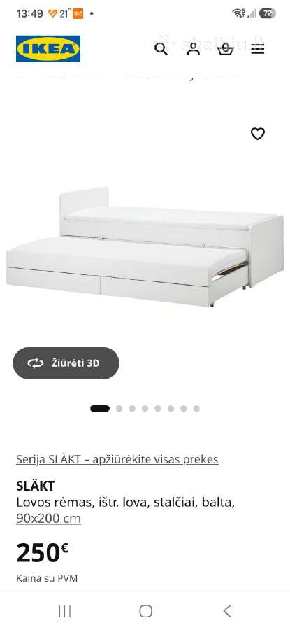 Lova ikea - nuotraukos Nr. 2