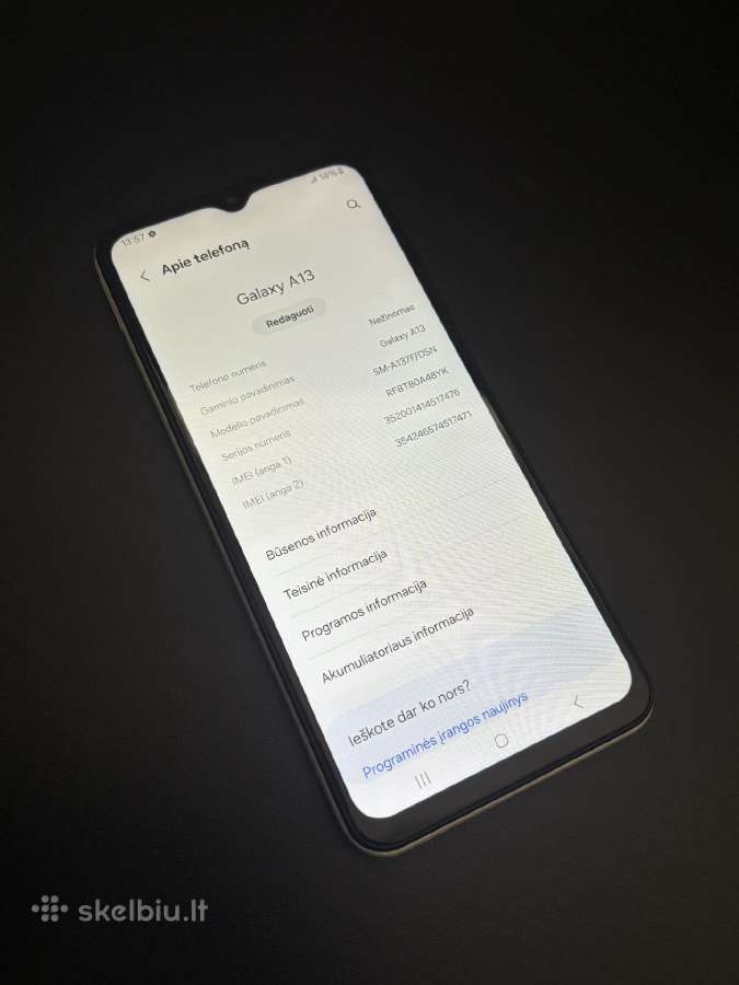 Samsung A13 - nuotraukos Nr. 3