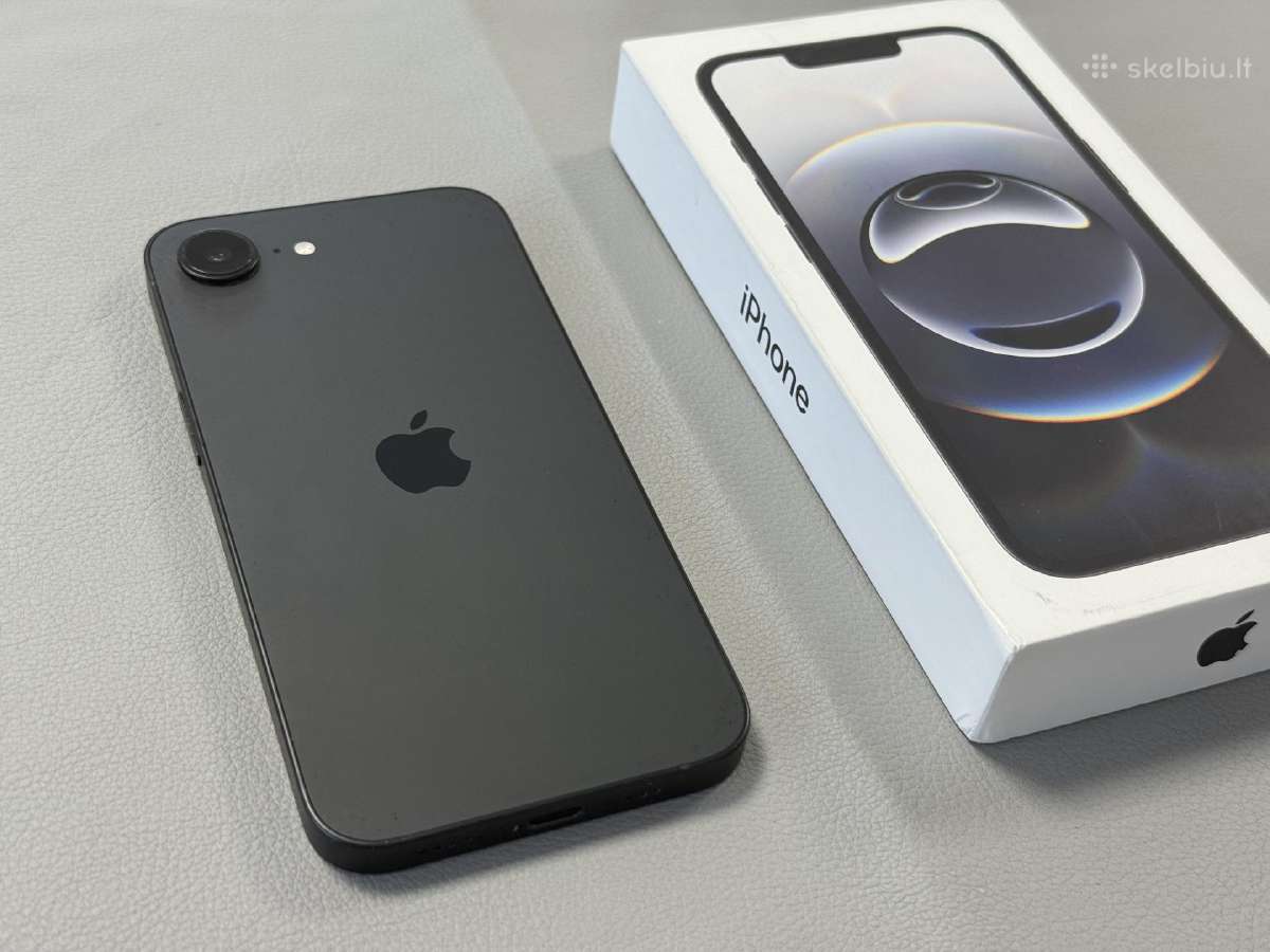 iPhone 16e 128gb su labai gera baterija 94 - nuotraukos Nr. 5