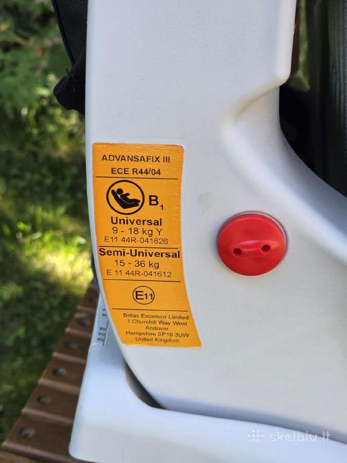 Autokėdutė Britax Romer advansafix III - nuotraukos Nr. 5