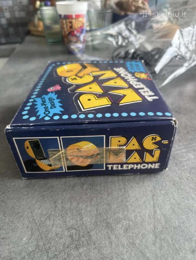 Kolekcinis Pac-man stalo telefonas 1980 m. retro - nuotraukos Nr. 4