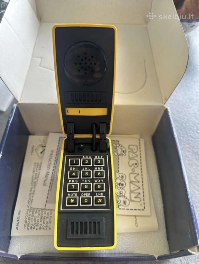 Kolekcinis Pac-man stalo telefonas 1980 m. retro - nuotraukos Nr. 13