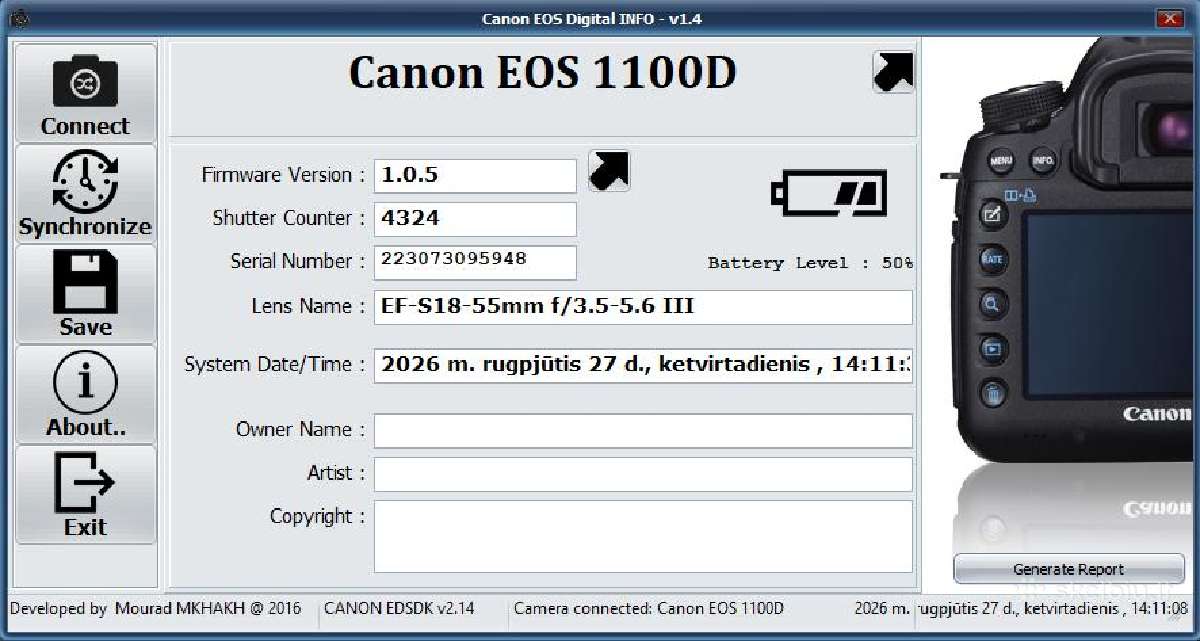 Canon 1100d + Canon 18–55 mm f/3.5–5.6 Is II - nuotraukos Nr. 11