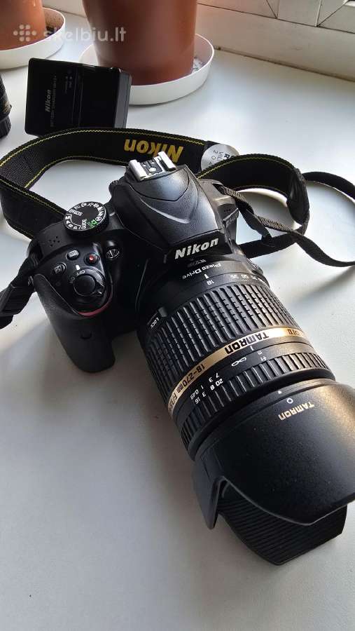 Nikon D3400 Dslr + 3 Lenses + 16 GB Memory Card - nuotraukos Nr. 8