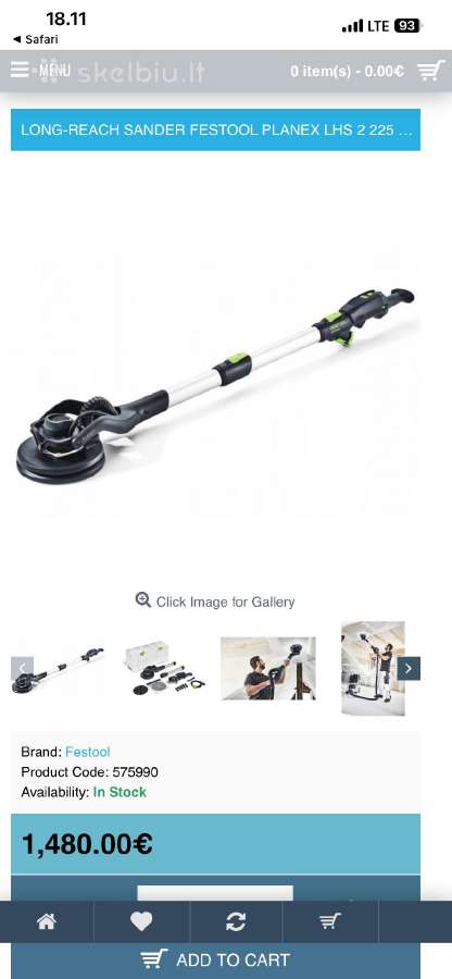 Festool -Lhs 225 Eq-plus/sw - nuotraukos Nr. 4