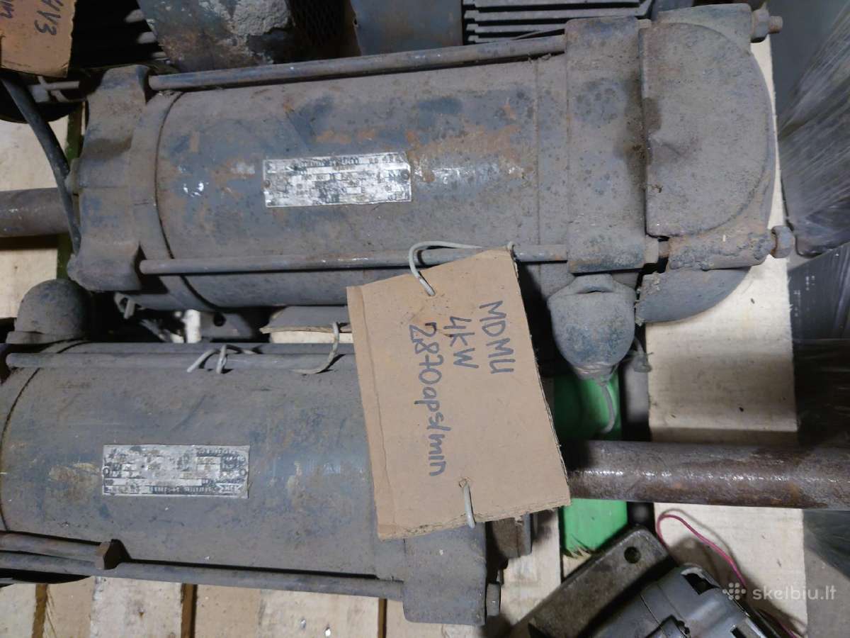 Variklis Mdmu 380v 4 kw 2870 aps/min - nuotraukos Nr. 2