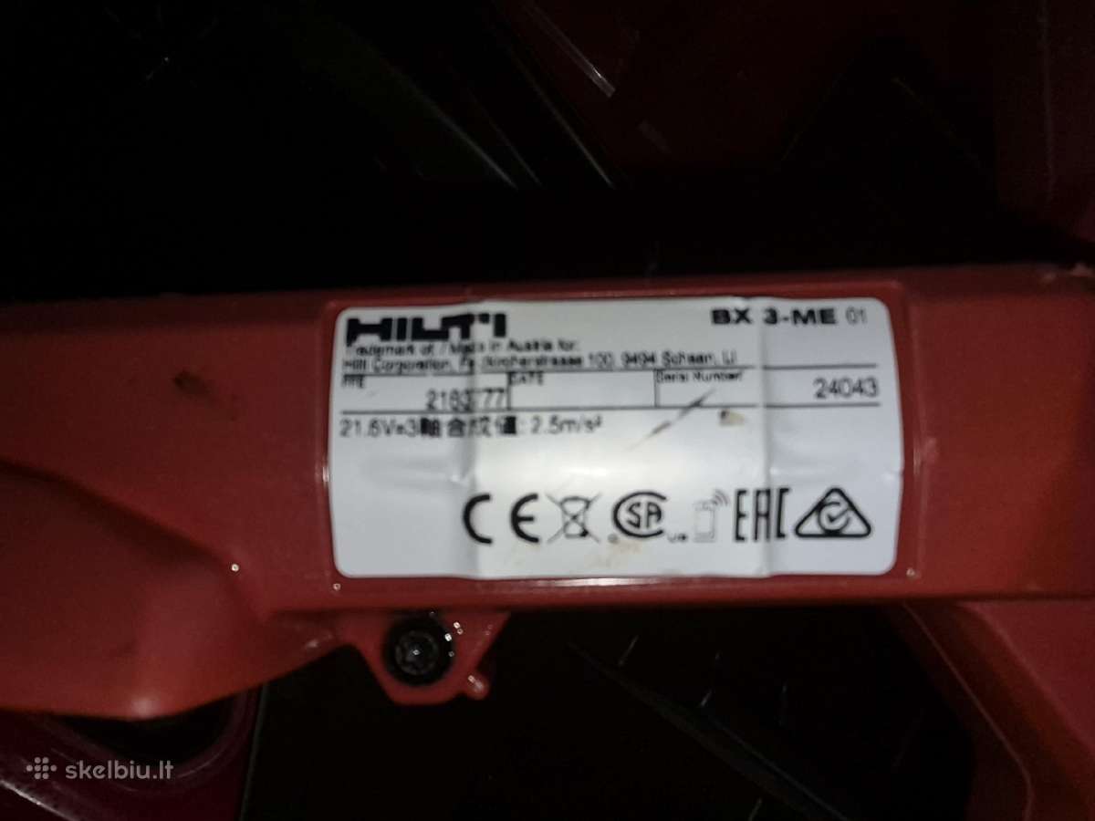 Hilti Bx3 vinakalė - nuotraukos Nr. 3