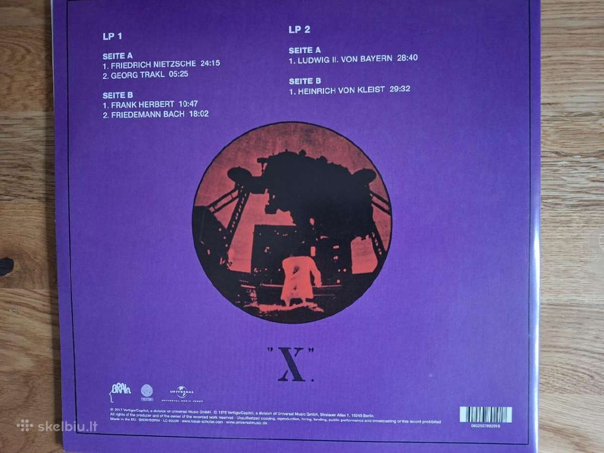 Klaus Schulze 1978 Re17 “x - nuotraukos Nr. 3