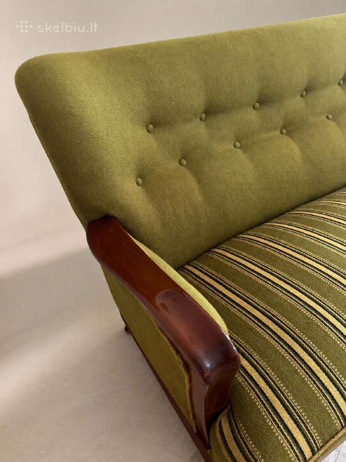 Mid-century baldų komplektas: Sofa + 5-ios kėdės - nuotraukos Nr. 8