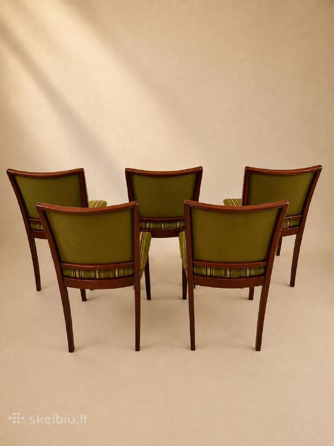 Mid-century baldų komplektas: Sofa + 5-ios kėdės - nuotraukos Nr. 13