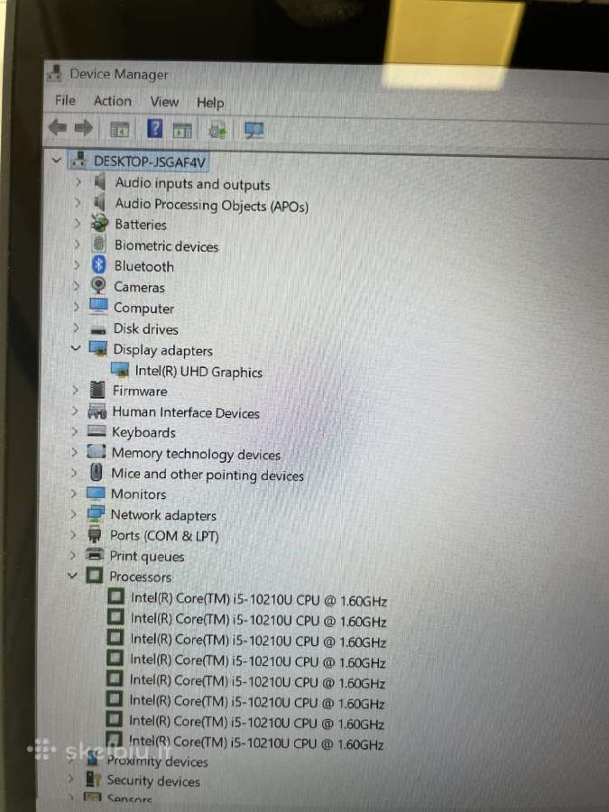 Lenovo Thinkpad X13 Yoga Gen1 i5-1135g7 8gb 256gb - nuotraukos Nr. 10