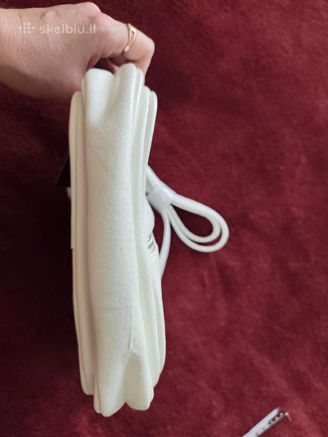 Balta trijų skyrių crossbody rankinė per petį - nuotraukos Nr. 12