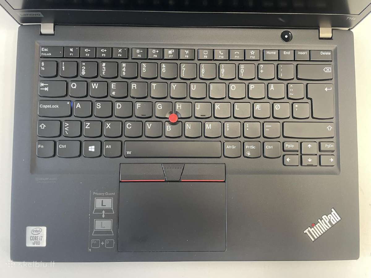 Lenovo Thinkpad T14s Gen1 i7-10610u 512gb SSD 32gb - nuotraukos Nr. 5