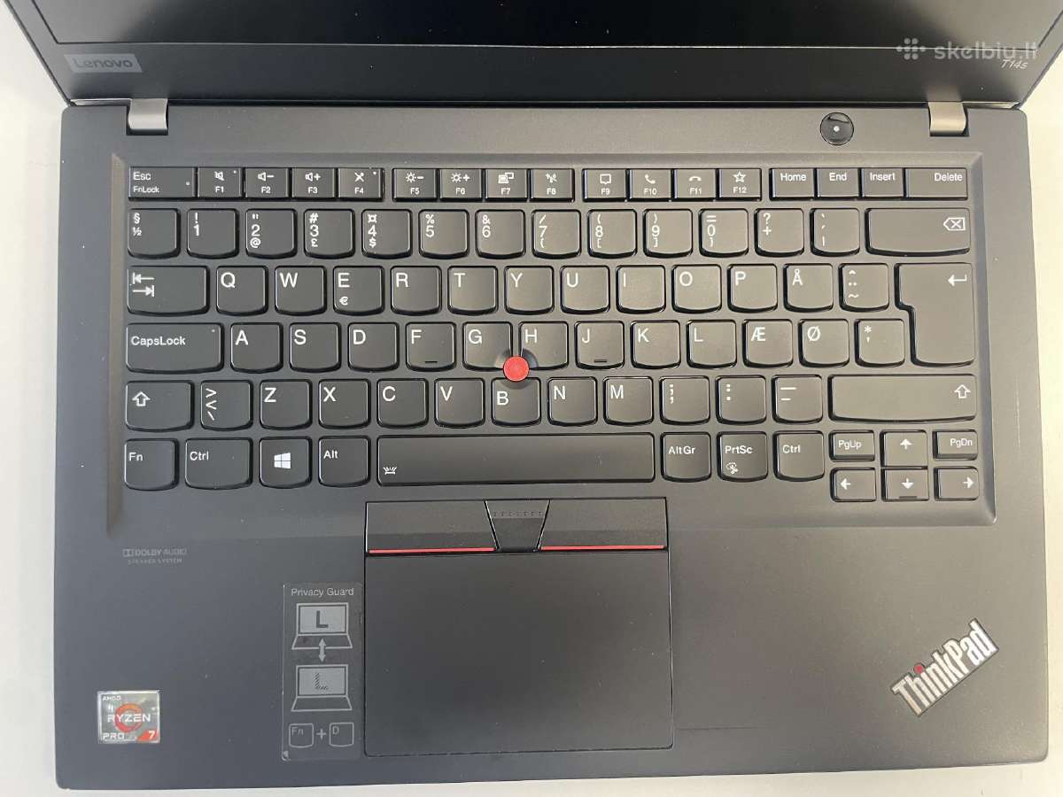 Lenovo Thinkpad T14s Gen1 R7p4750u 512gb SSD 32gb - nuotraukos Nr. 5