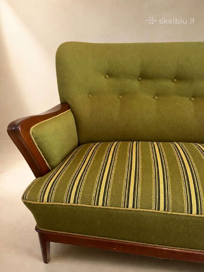 Mid-century baldų komplektas: Sofa + 5-ios kėdės - nuotraukos Nr. 6
