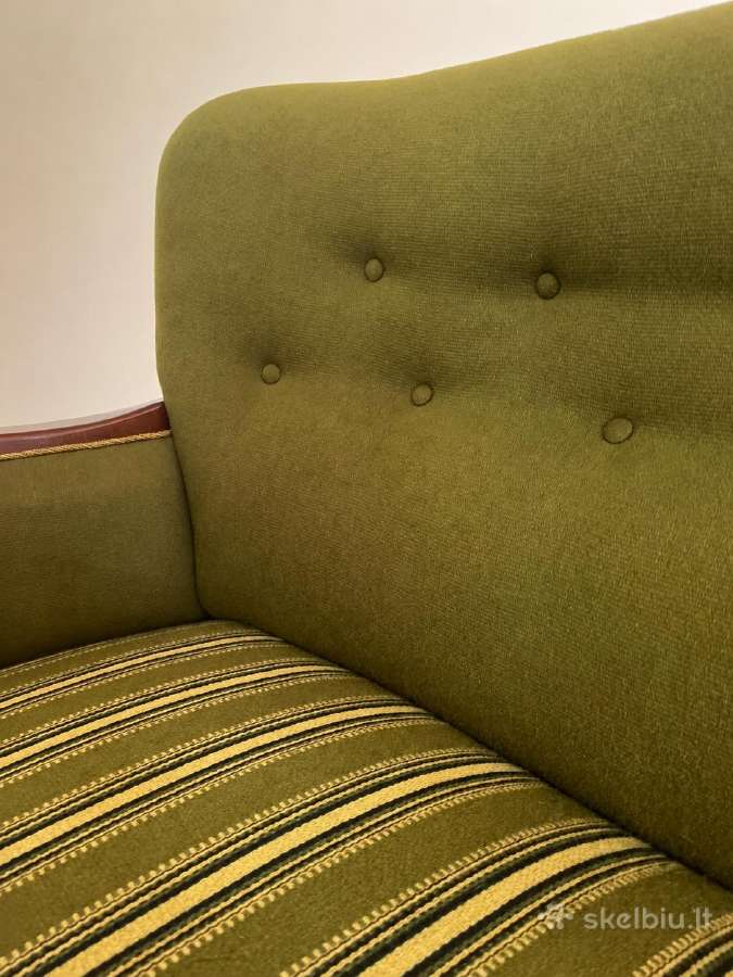 Mid-century baldų komplektas: Sofa + 5-ios kėdės - nuotraukos Nr. 7