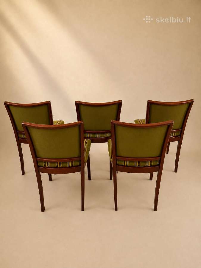 Mid-century baldų komplektas: Sofa + 5-ios kėdės - nuotraukos Nr. 13