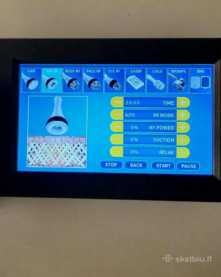 Daugiafunkcinis 9in1 kavitacijos ir Rf aparatas - nuotraukos Nr. 12