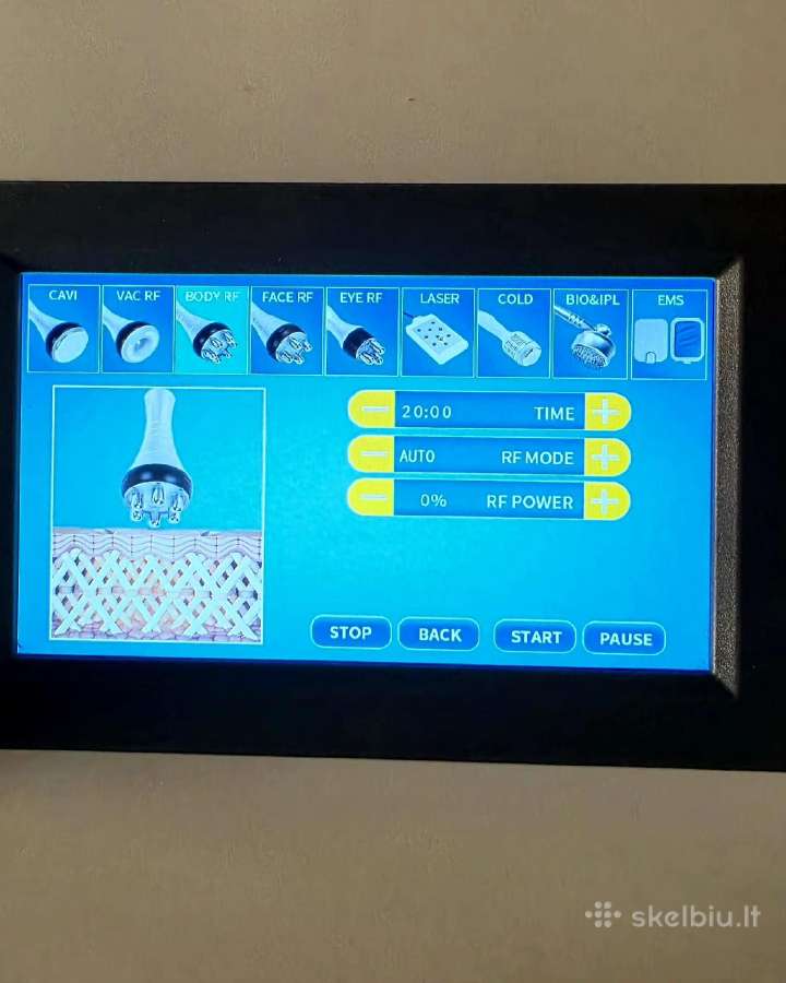 Daugiafunkcinis 9in1 kavitacijos ir Rf aparatas - nuotraukos Nr. 13