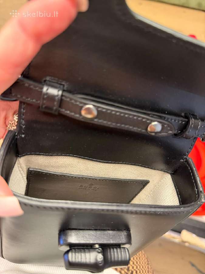 Gucci bambukinis mini odinis telefono dėklas - nuotraukos Nr. 7