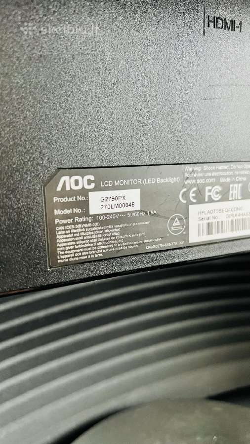 Aoc G2790px - nuotraukos Nr. 5