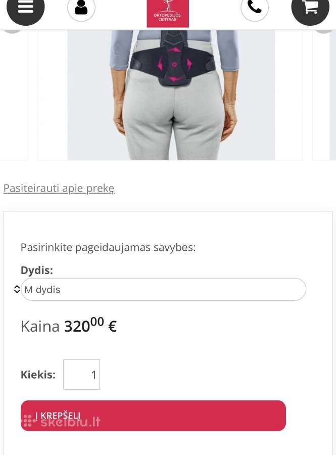 Medi spinomed stuburo įtvaras - nuotraukos Nr. 6