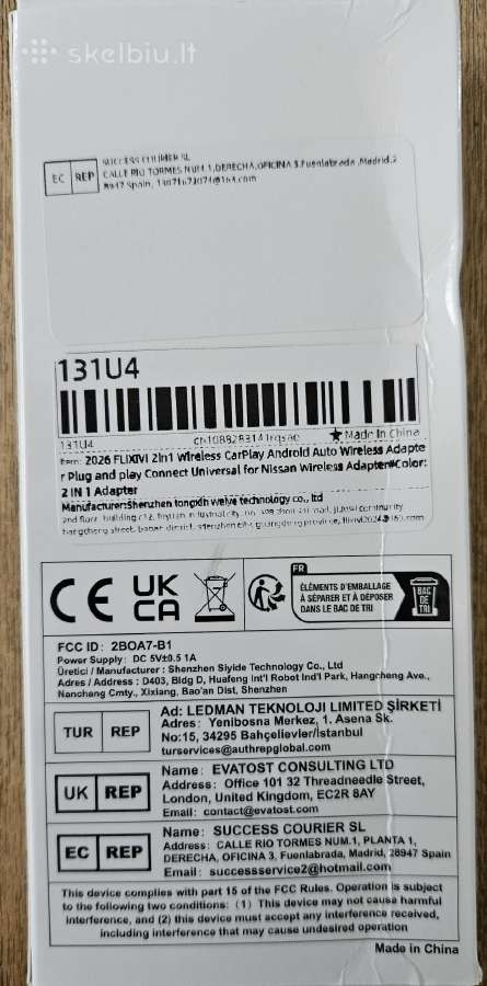 Android Wireless adapteris 2in1 - nuotraukos Nr. 4